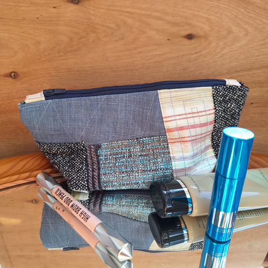 Patchwork zipped bag